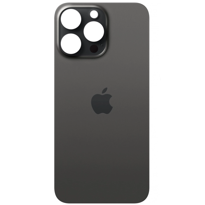 Spate telefon, capac baterie - Spate telefon: Capac baterie Iphone 15 Pro, Negru