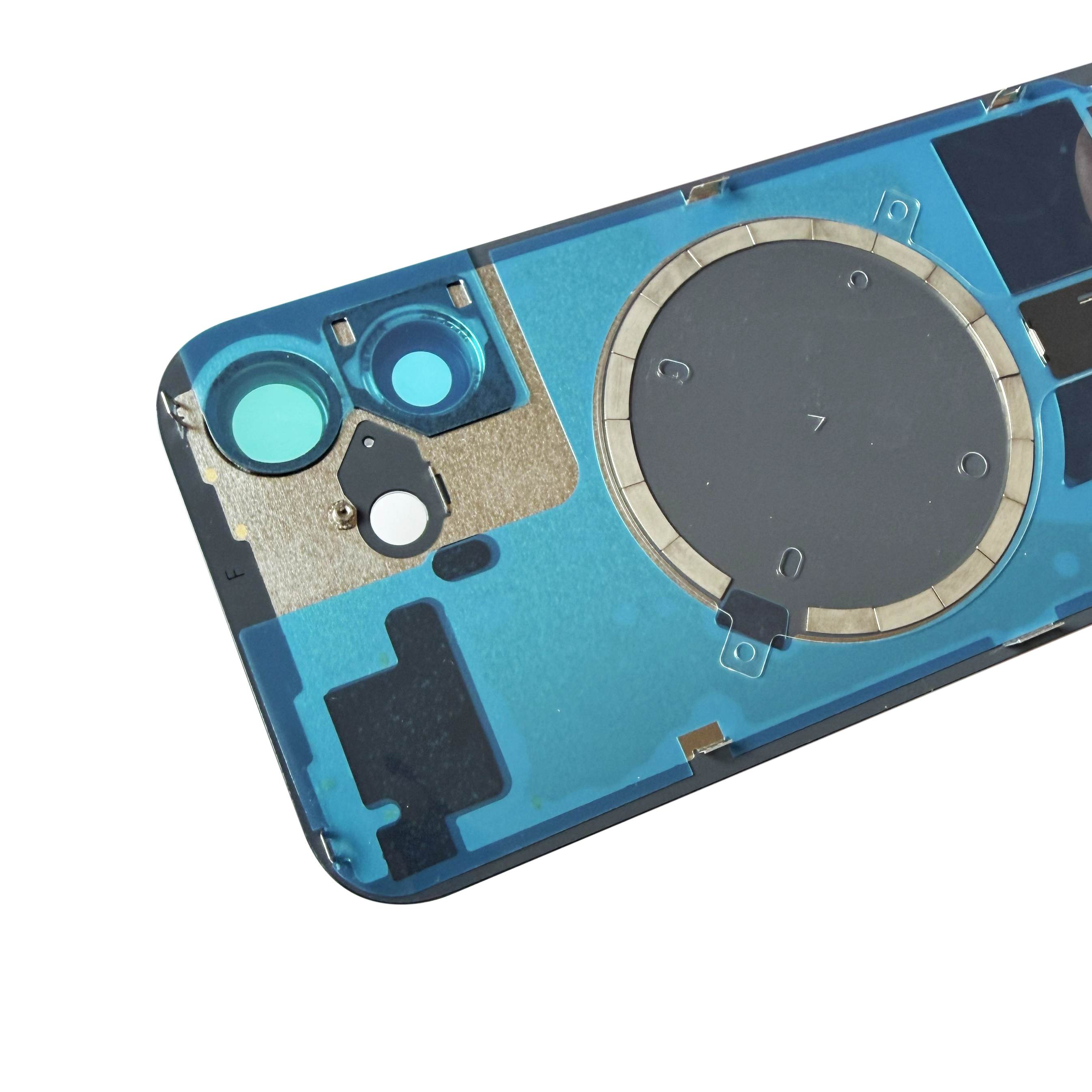 Spate telefon: Capac baterie Iphone 16 cu Lentile si Magnet, Ultramarine [2]