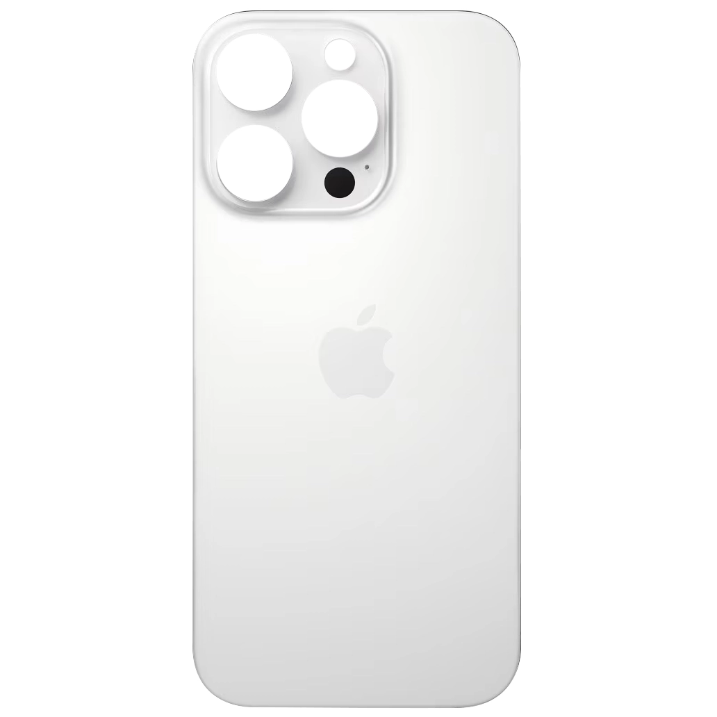 Spate telefon, capac baterie - Spate telefon: Capac baterie Iphone 16 Pro, Alb