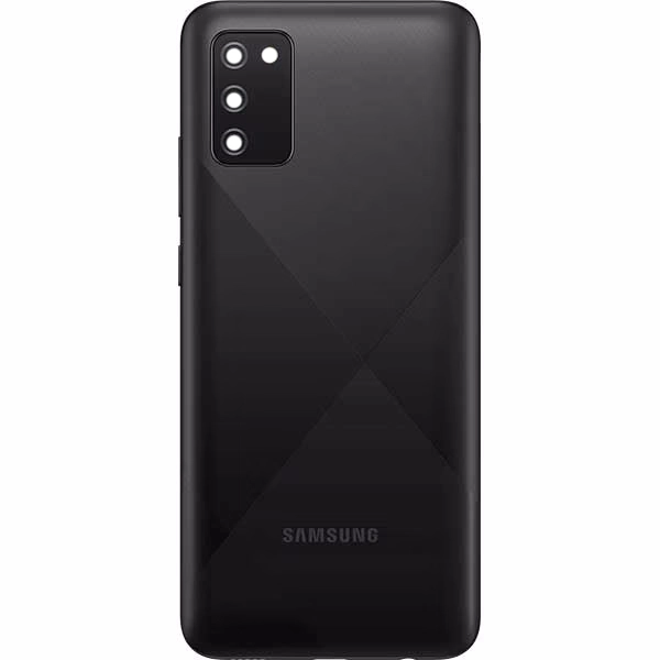 Spate telefon, capac baterie - Spate telefon: Capac baterie Samsung A02s, Negru
