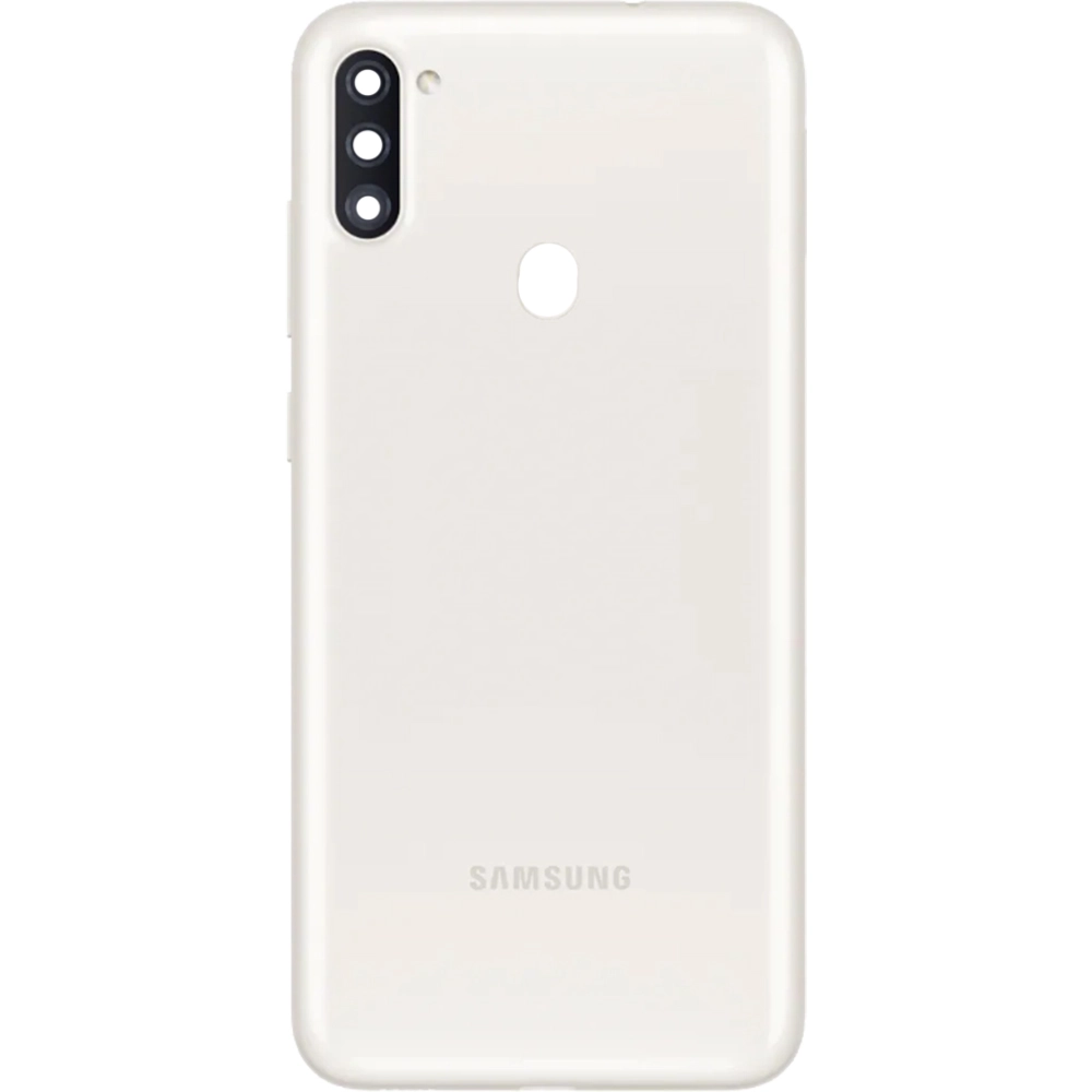 Spate telefon, capac baterie - Spate telefon: Capac baterie Samsung A11, Alb