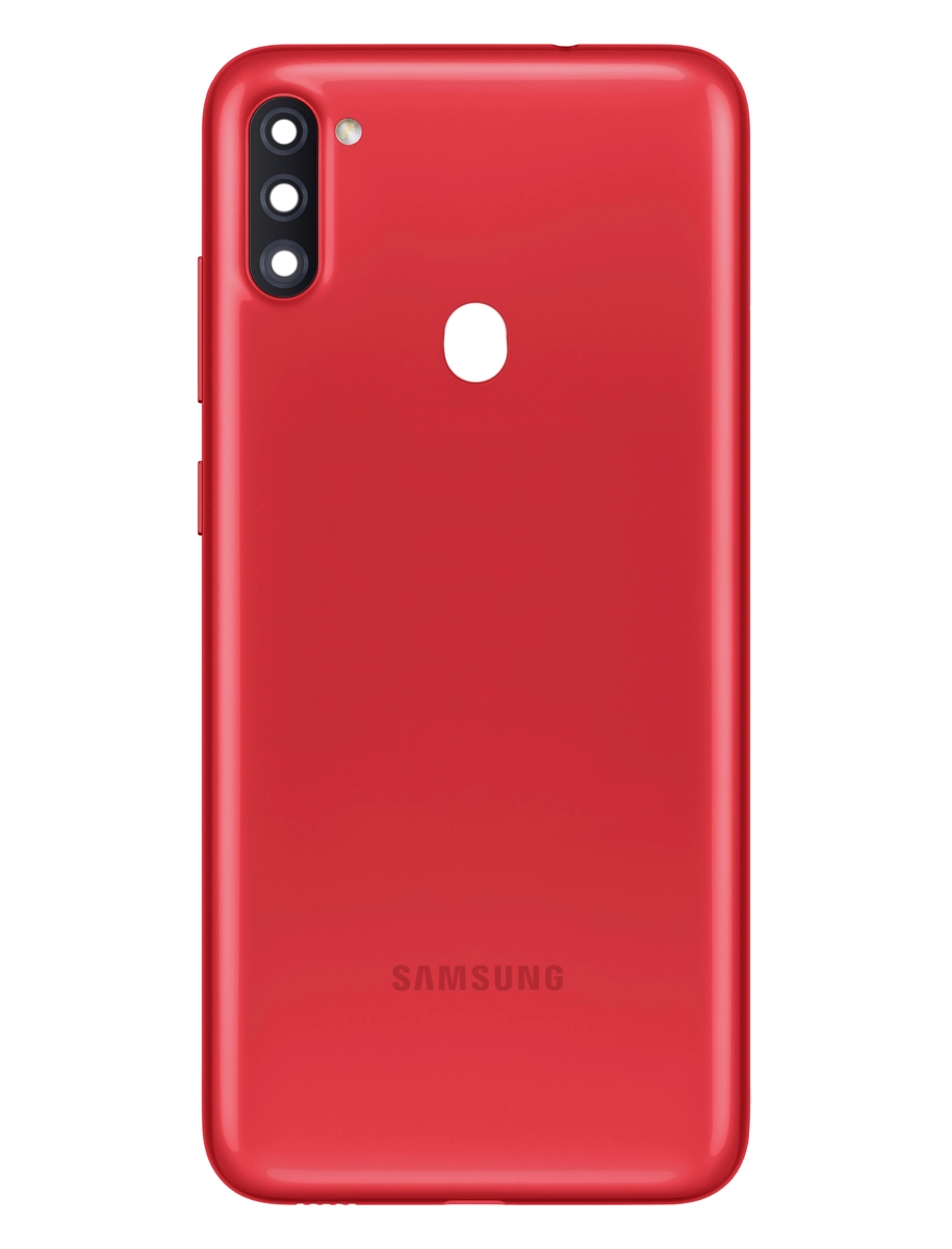 Spate telefon, capac baterie - Spate telefon: Capac baterie Samsung A11, Rosu