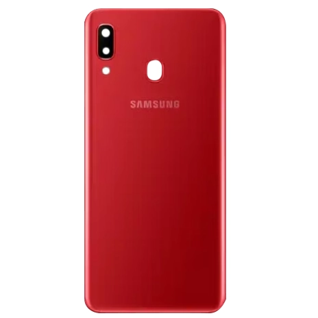 Spate telefon, capac baterie - Spate telefon: Capac baterie Samsung A20, Rosu