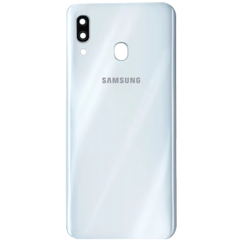 Spate telefon, capac baterie - Spate telefon: Capac baterie Samsung A30, Alb