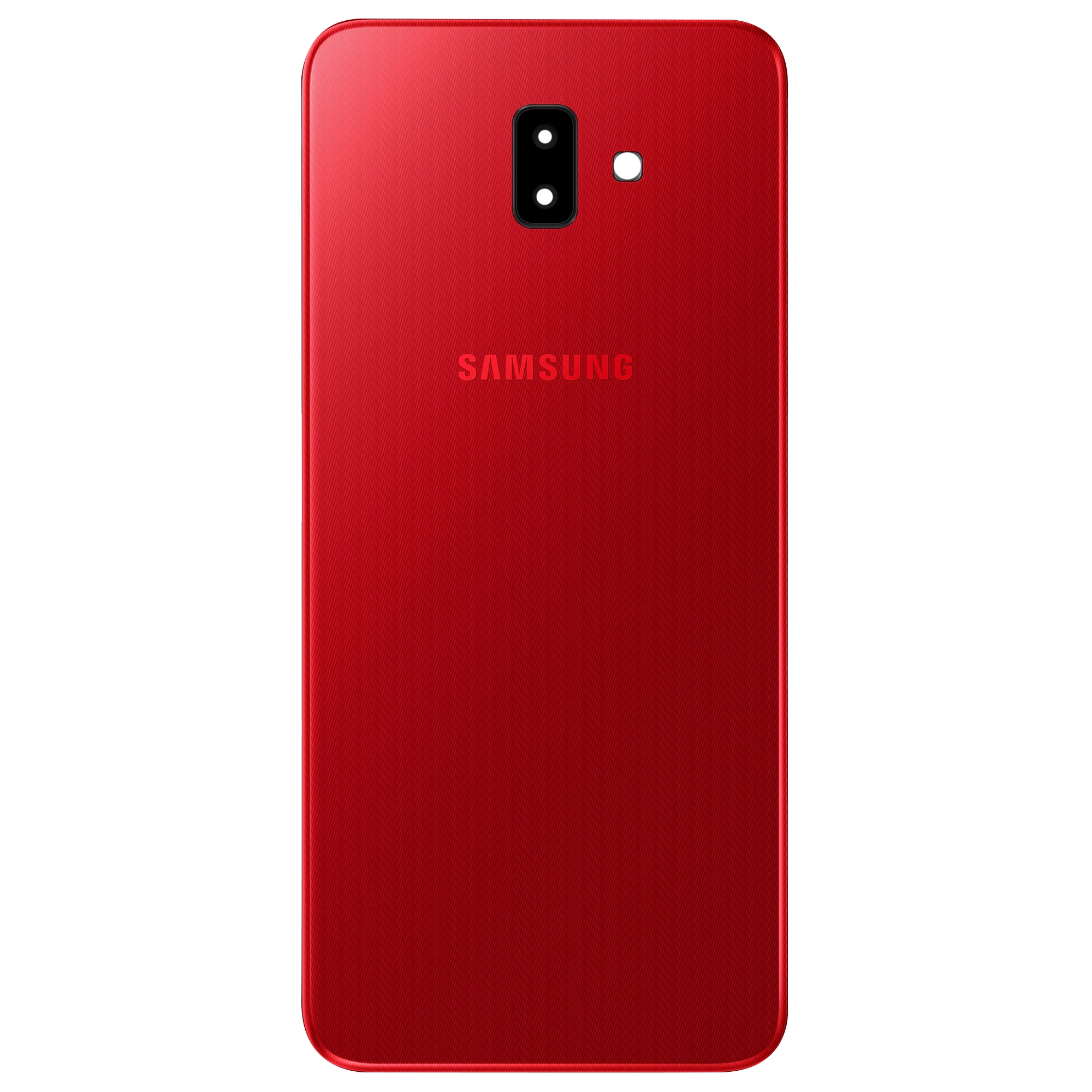 Spate telefon, capac baterie - Spate telefon: Capac baterie Samsung J6 Plus, Rosu