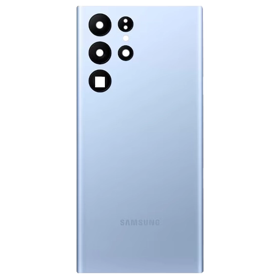 Spate telefon, capac baterie - Spate telefon: Capac baterie Samsung S22 Ultra, Sky Blue