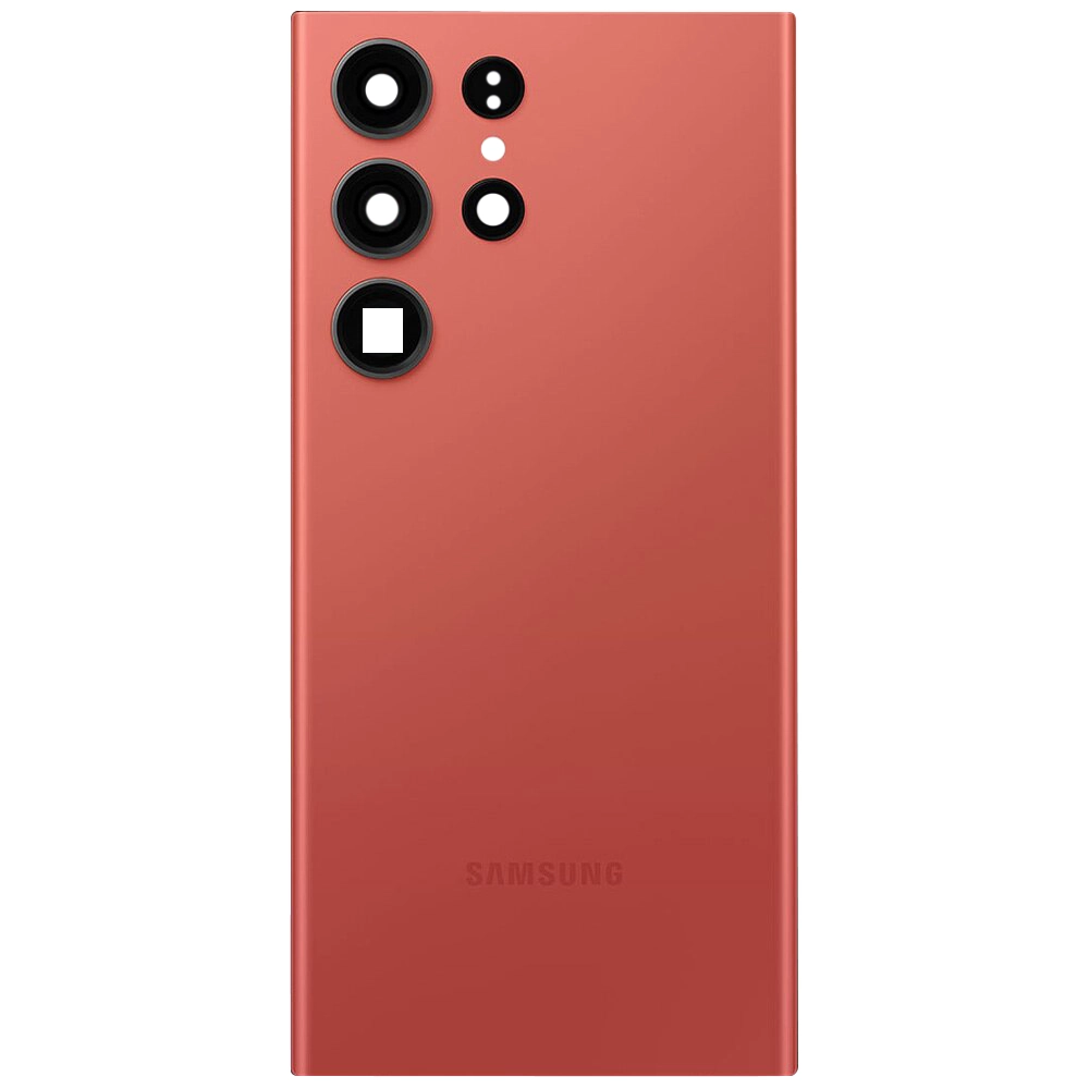 Spate telefon, capac baterie - Spate telefon: Capac baterie Samsung S23 Ultra, Red