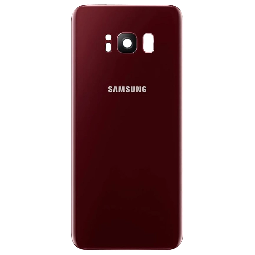 Spate telefon, capac baterie - Spate telefon: Capac baterie Samsung S8, Burgundy Red