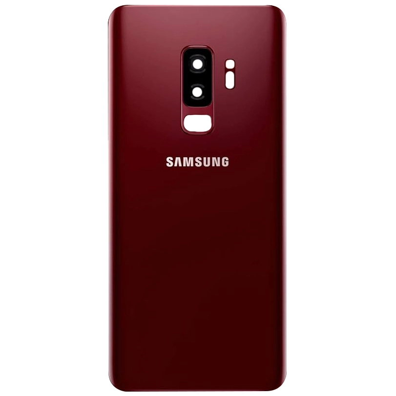 Spate telefon, capac baterie - Spate telefon: Capac baterie Samsung S9 plus, Burgundy Red