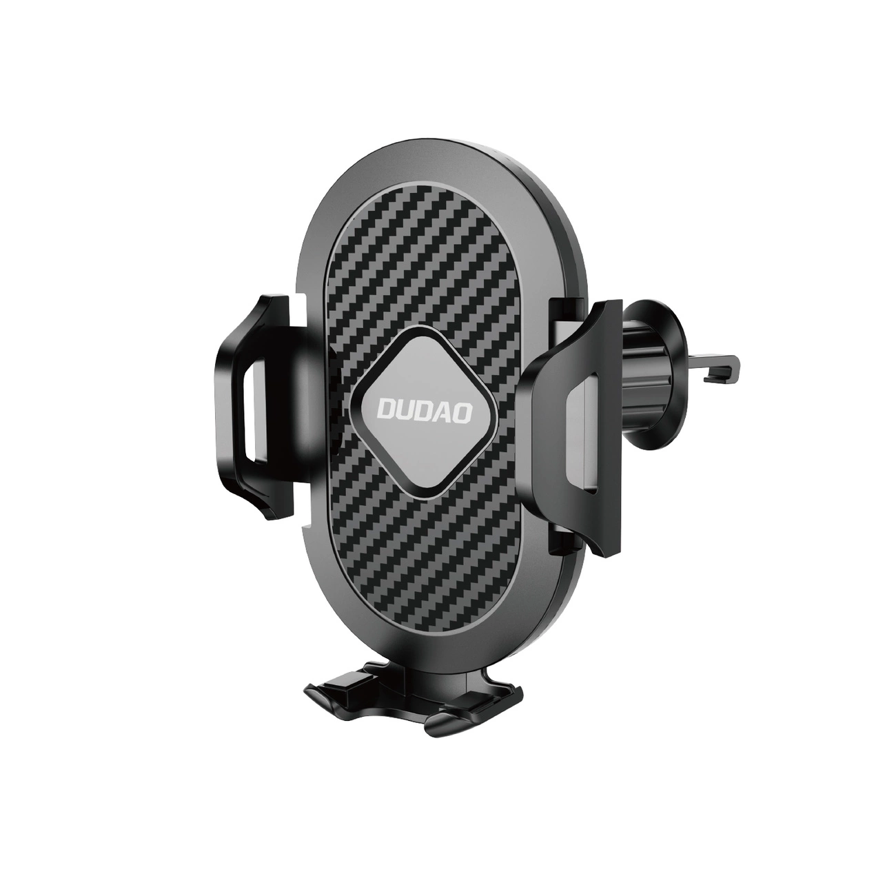 Casti wireless TWS - Suport pentru smartphone Dudao F2+ pentru grila de ventilație, cu clemă – Negru