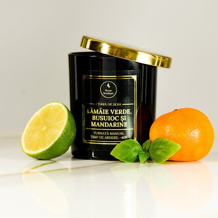 lumanare parfumata lamaie verde busuioc si mandarine [2]