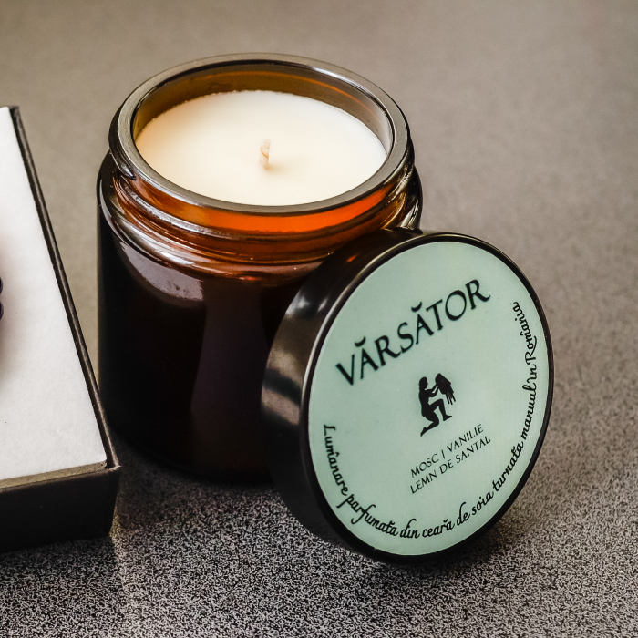 Vărsător - Lumânare Parfumată Și Brățară Semiprețioasă - Pachet Cadou Zodie [4]