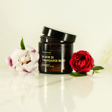 lumanare parfumata bujor si trandafir rosu [1]