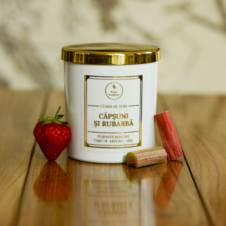 Fructate - lumanare parfumata capsuni si rubarba
