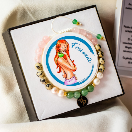 Fecioară - Lumânare Parfumată Și Brățară Semiprețioasă - Pachet Cadou Zodie [2]