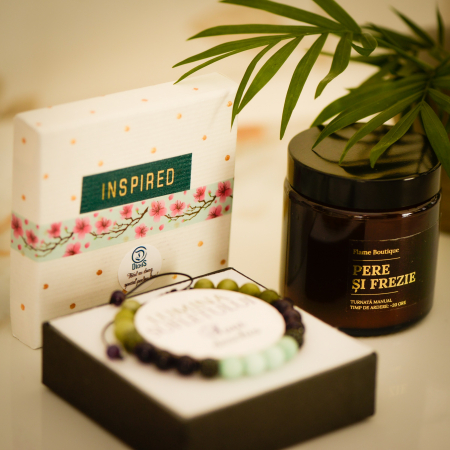 lumanare parfumata pere si frezie bratara pietre semipretioase lumina sufletului [1]