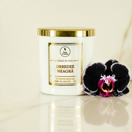 Florale - lumanare parfumata orhidee neagra
