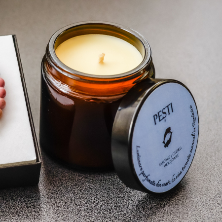 Pești - Lumânare Parfumată Și Brățară Semiprețioasă - Pachet Cadou Zodie [3]