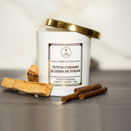 lumanare parfumata tutun cubanez si lemn de stejar [1]