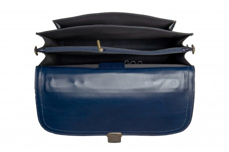 Servietă Bărbați Din Piele Naturală Blue 55000 [3]