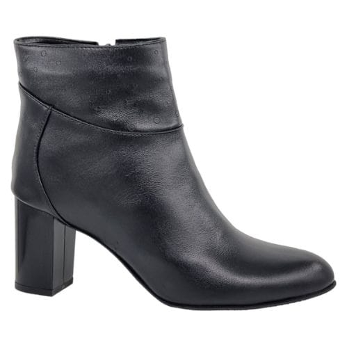 Ghete Damă Elegante Din Piele Naturală Neagră 9565 [1]