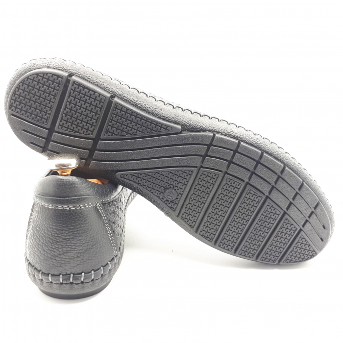 Pantofi Bărbați Casual Din Piele Naturală Neagră 2522 [4]