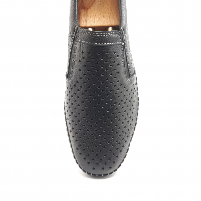 Pantofi Bărbați Casual Din Piele Naturală Neagră 2522 [5]