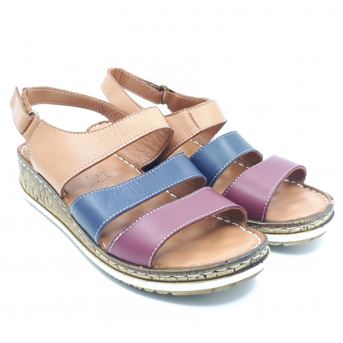 Sandale Damă Casual Confort Din Piele Naturală Nude 6092 [2]