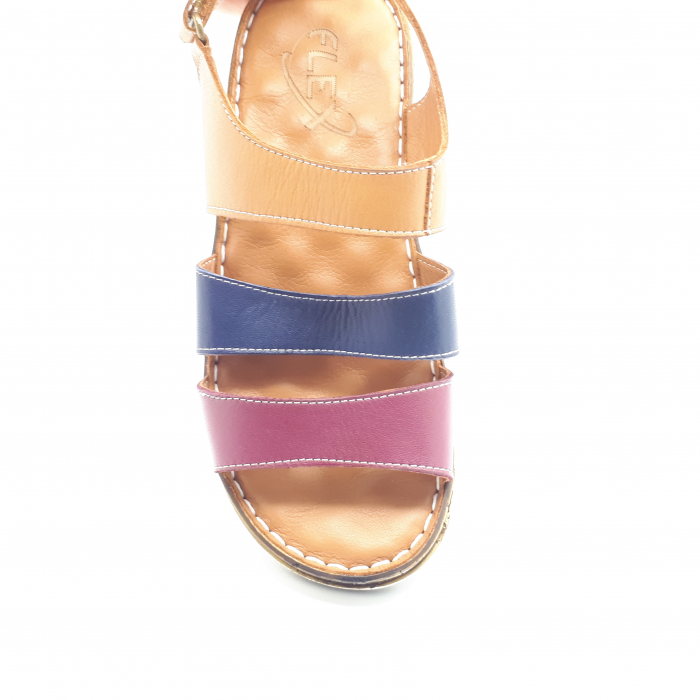 Sandale Damă Casual Confort Din Piele Naturală Nude 6092 [5]