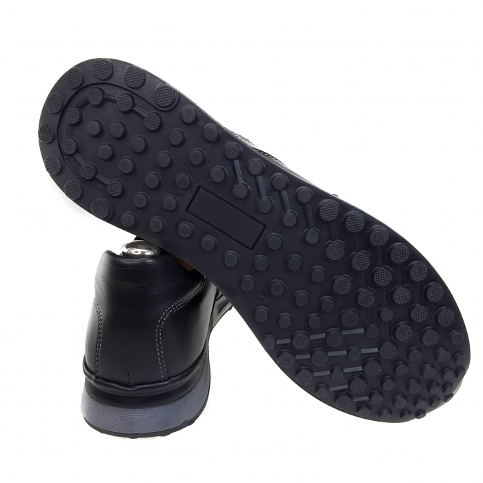 Pantofi Bărbați Sport Din Piele Naturală Neagră 1217 [12]