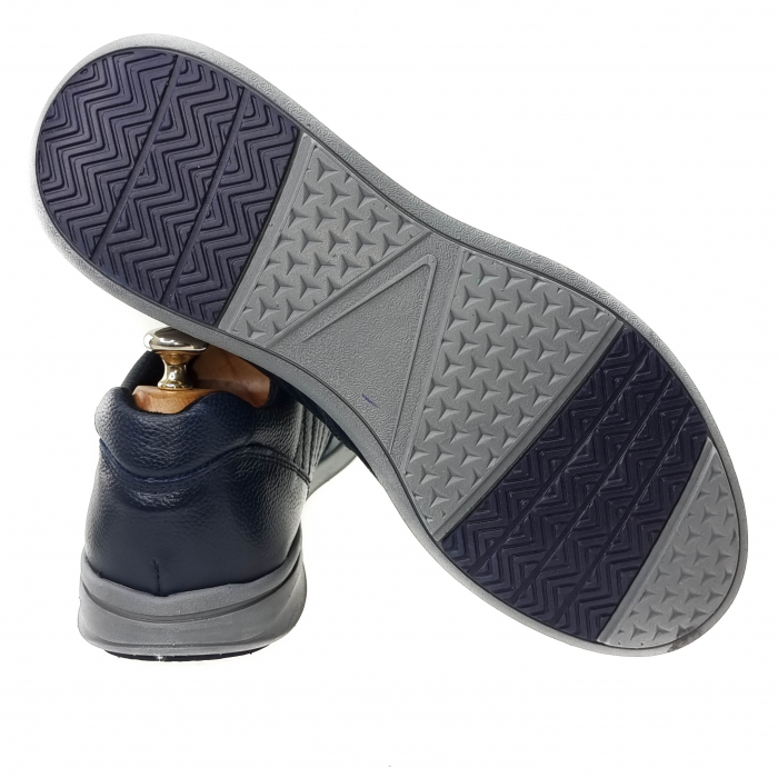 Pantofi Bărbați Sport Din Piele Naturală Blue 1220 [6]