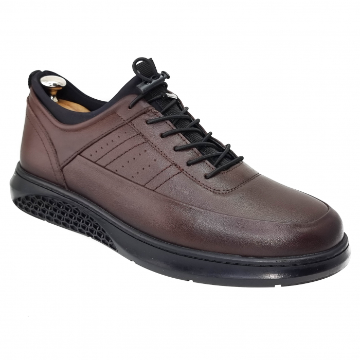 Pantofi Bărbați Casual Din Piele Naturală Maro 1225 [2]