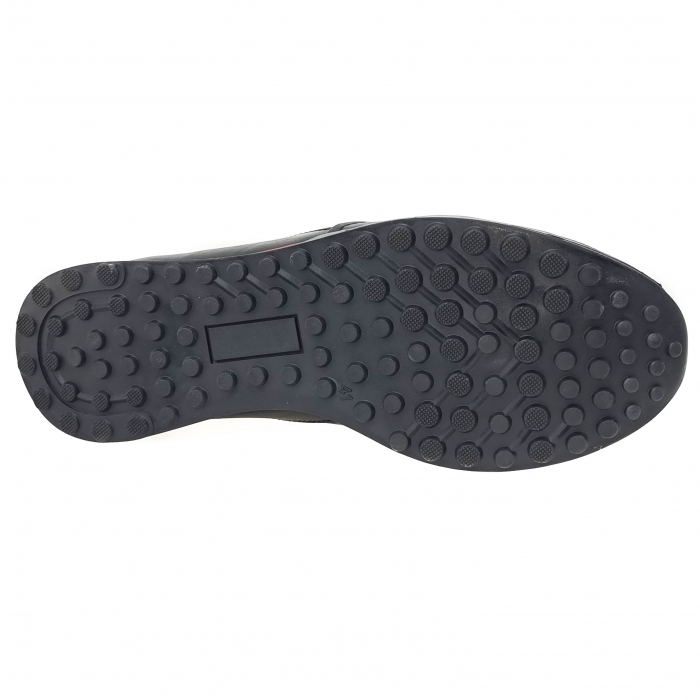 Pantofi sport din piele naturala pentru barbati NEGRU COD-1235 [4]