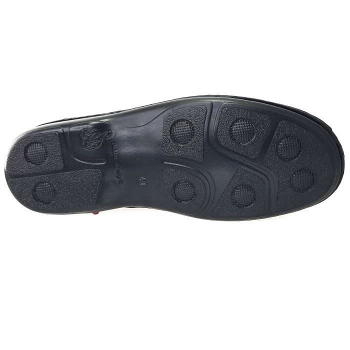 Pantofi casual din piele naturala pentru barbati NEGRU COD-1250 [3]