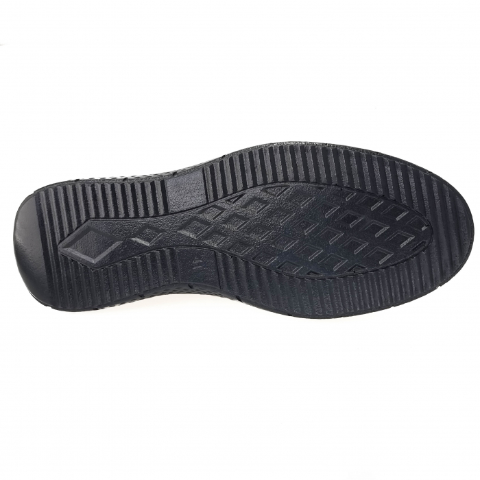Pantofi Bărbați Casual Din Piele Naturală Neagră 1258 [5]