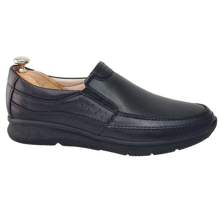 Pantofi Bărbați Casual Din Piele Naturală Neagră 1263 [2]