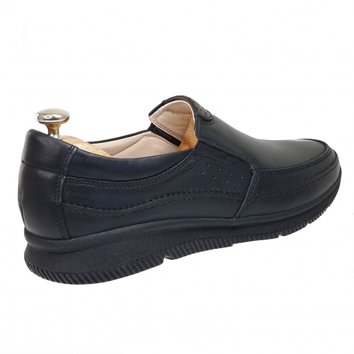 Pantofi CASUAL din piele naturala pentru barbati NEGRU COD-1263 [3]