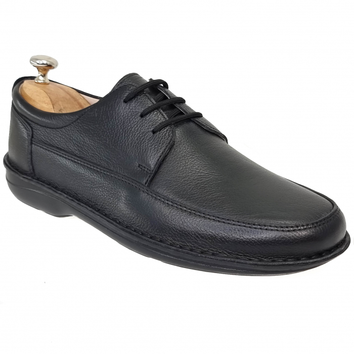 Pantofi Bărbați Casual Din Piele Naturală Neagră 1265 [5]