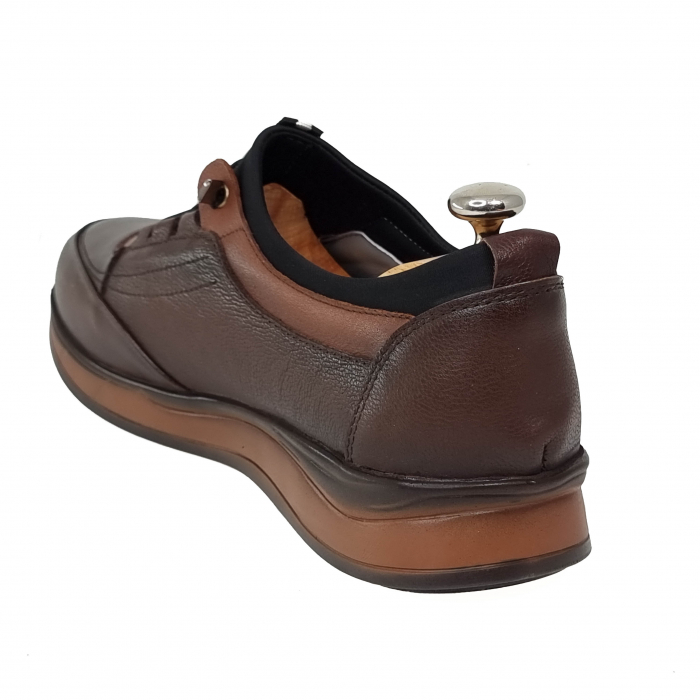 Pantofi Bărbați Sport Din Piele Naturală Maro 1268 [4]