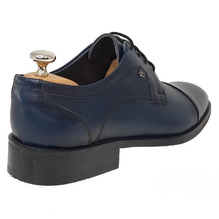Pantofi Bărbați Eleganți Din Piele Naturală Blue 1273 [2]