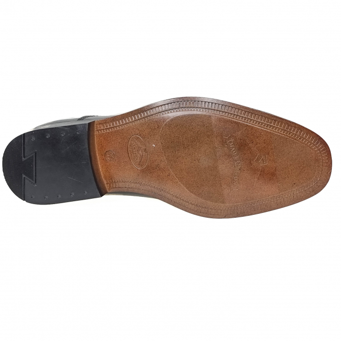 Pantofi din piele naturala pentru barbati NEGRU COD-1281 [4]