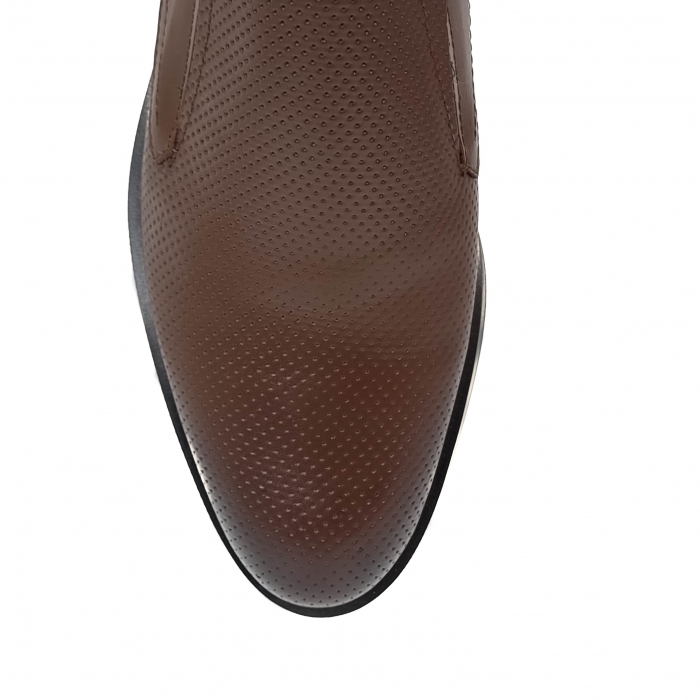 Pantofi Bărbați Din Piele Naturală Perforată Maro 1285 [5]