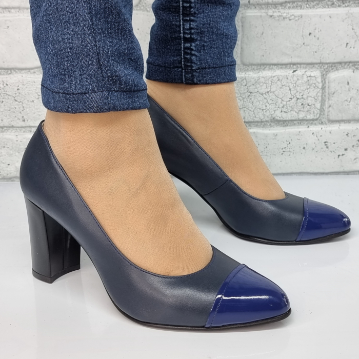 Pantofi Eleganti din piele naturala BLUE COD-1325 [2]