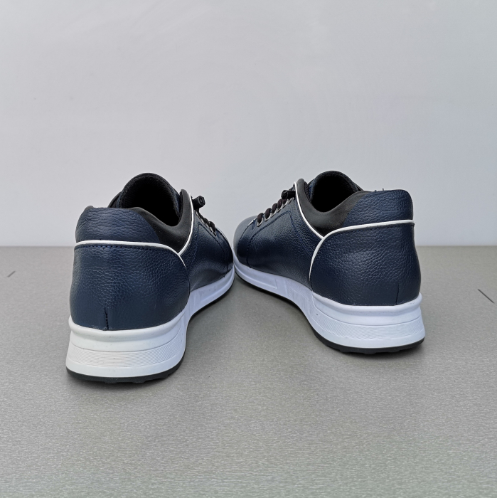 Pantofi Bărbați Casual Confort Din Piele Naturală Blue 345 [6]