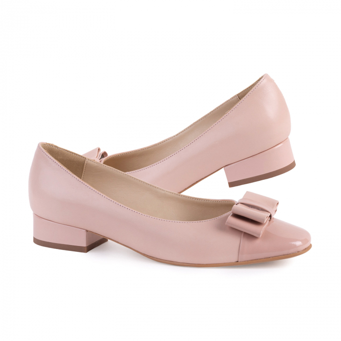 Pantofi Damă Eleganți Din Piele Naturală Nude 3005 [3]