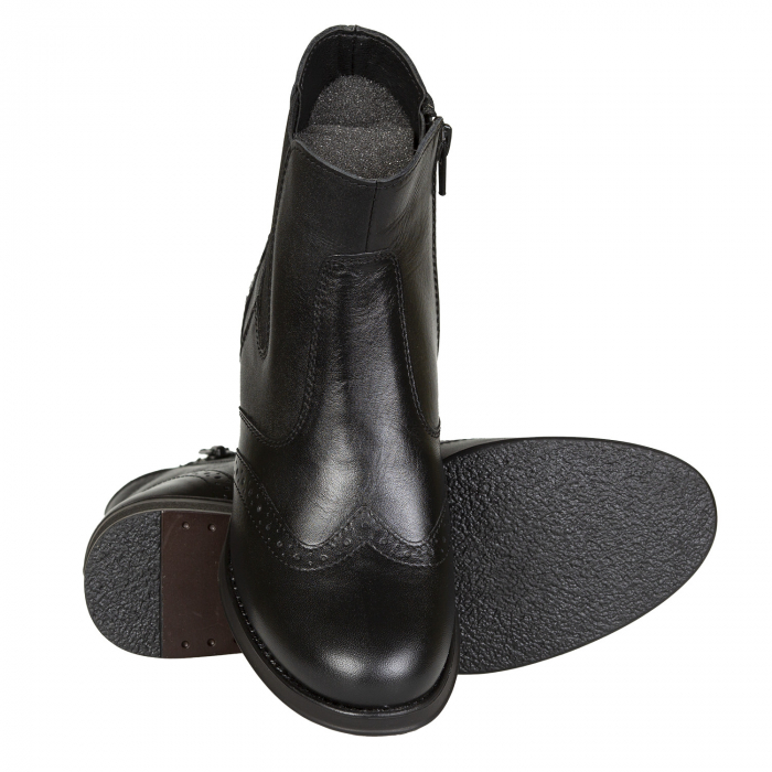 Ghete Damă Casual Din Piele Naturală Neagră 8525 [4]