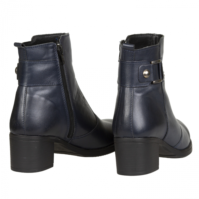 Ghete Damă Casual Din Piele Naturală Blue 8528 [3]