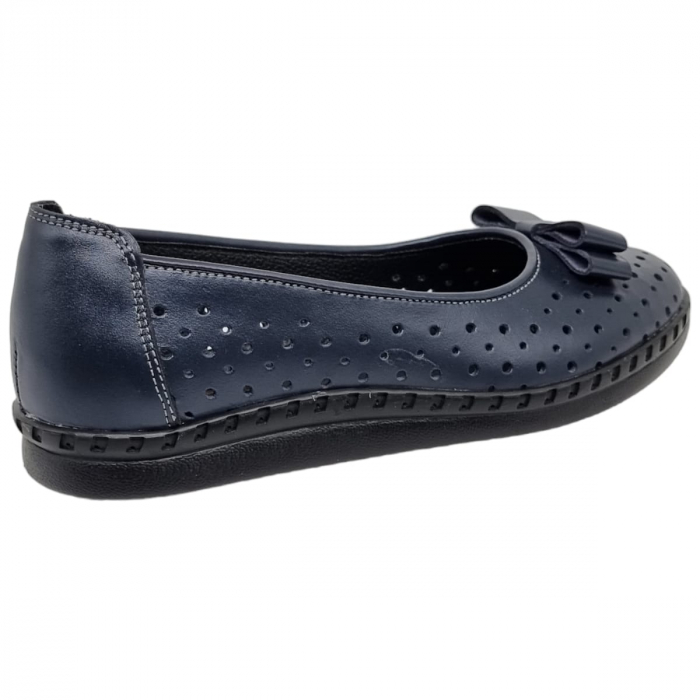 Balerini Damă Din Piele Naturală Bleumarin 8050 [4]