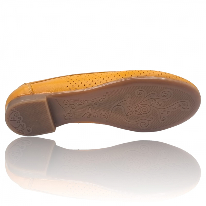 Balerini Damă Din Piele Naturală Galbenă 15201 [3]