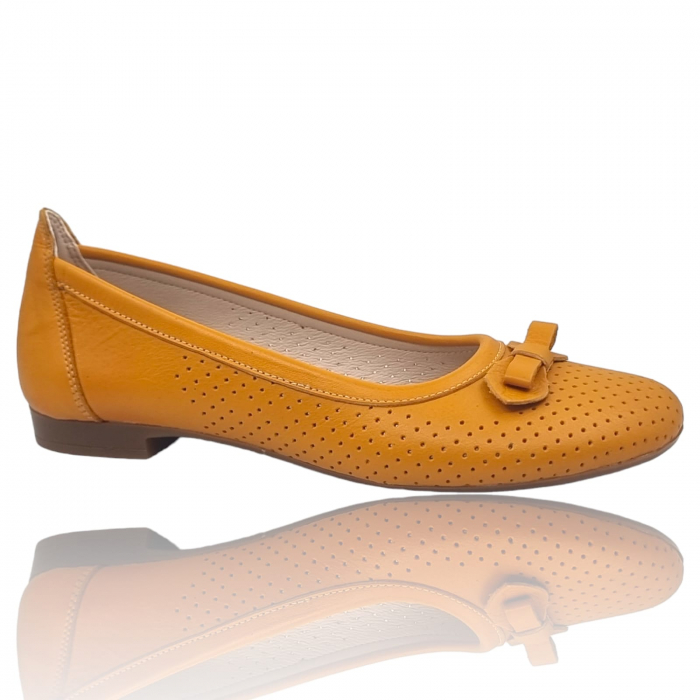 Balerini Damă Din Piele Naturală Galbenă 15201 [4]